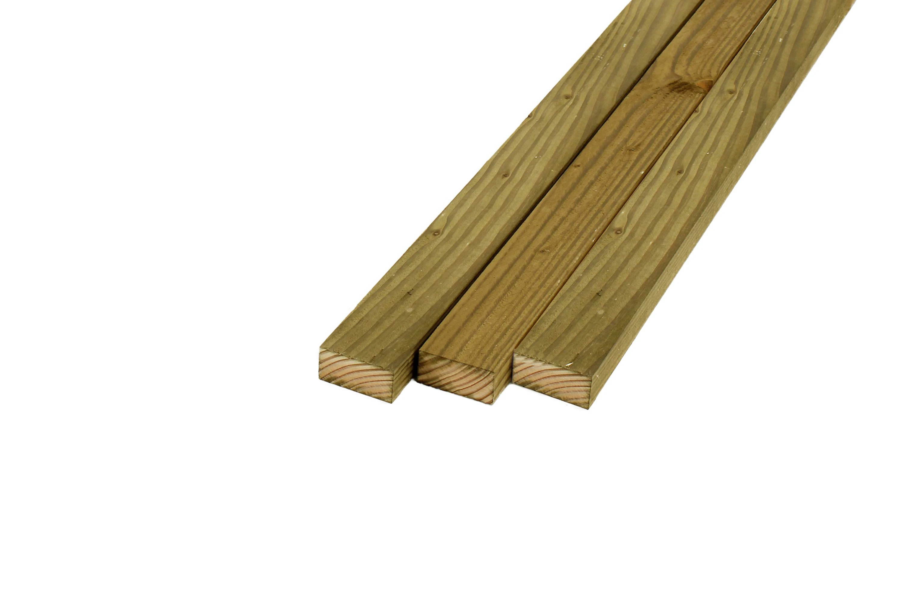 Douglas Regel 2.2 x 4.5 cm (22 x 45 mm) Fijnbezaagd Geïmpregneerd - Lengte 300 cm - Afbeelding 1